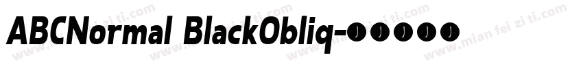 ABCNormal BlackObliq字体转换
